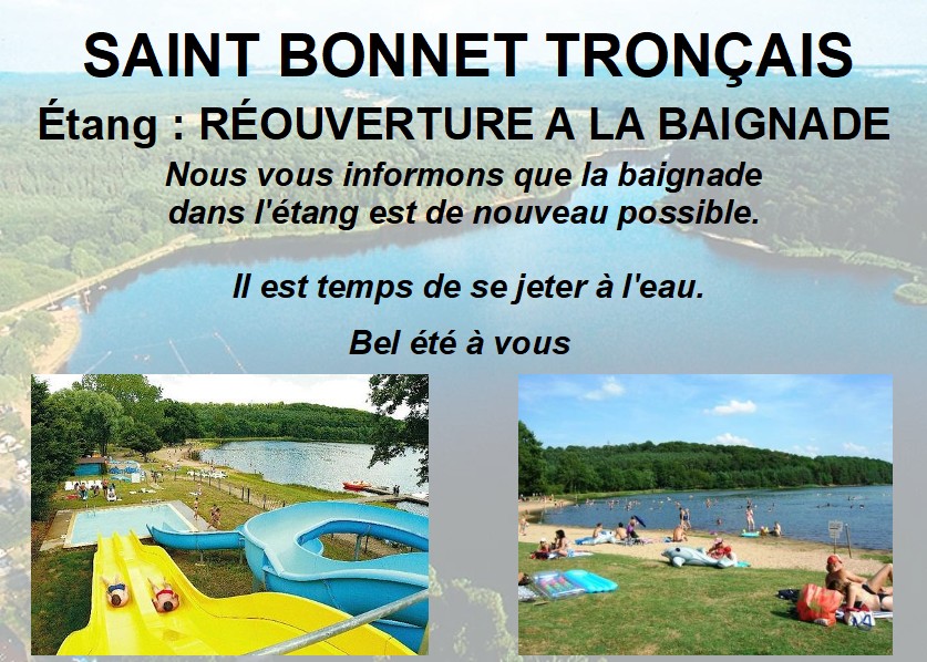 La baignade est de nouveau autorisée