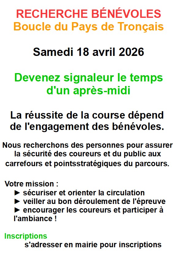 Boucle du Pays de Tronçais bénévoles