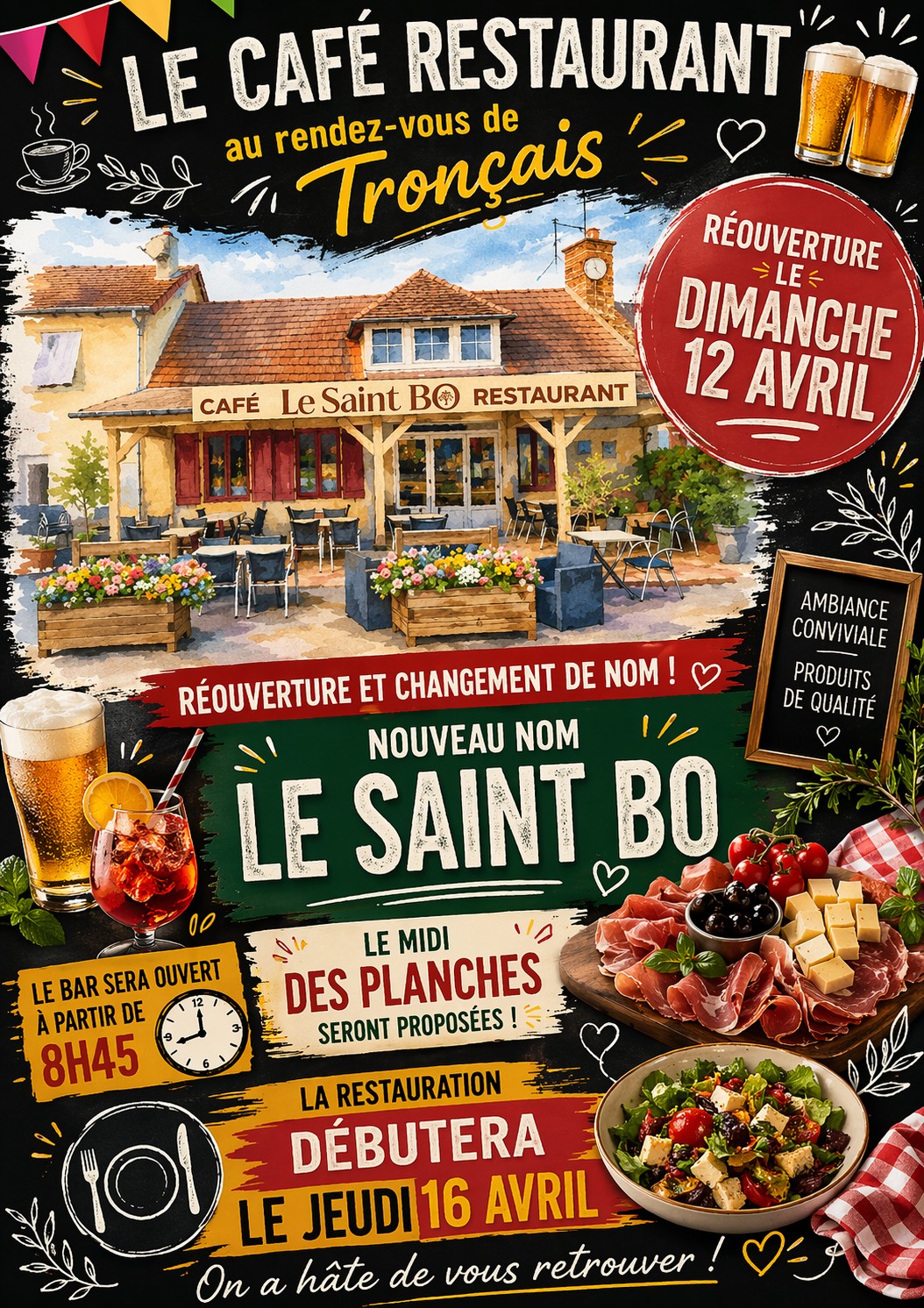 Réouverture du bar restaurant