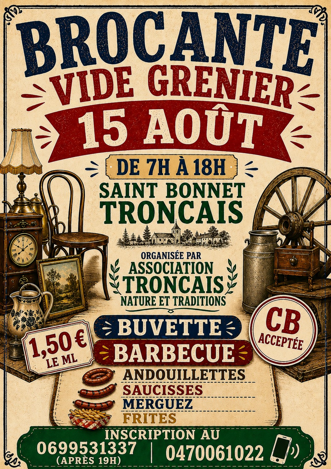 Brocante du 15 août : réservez votre place