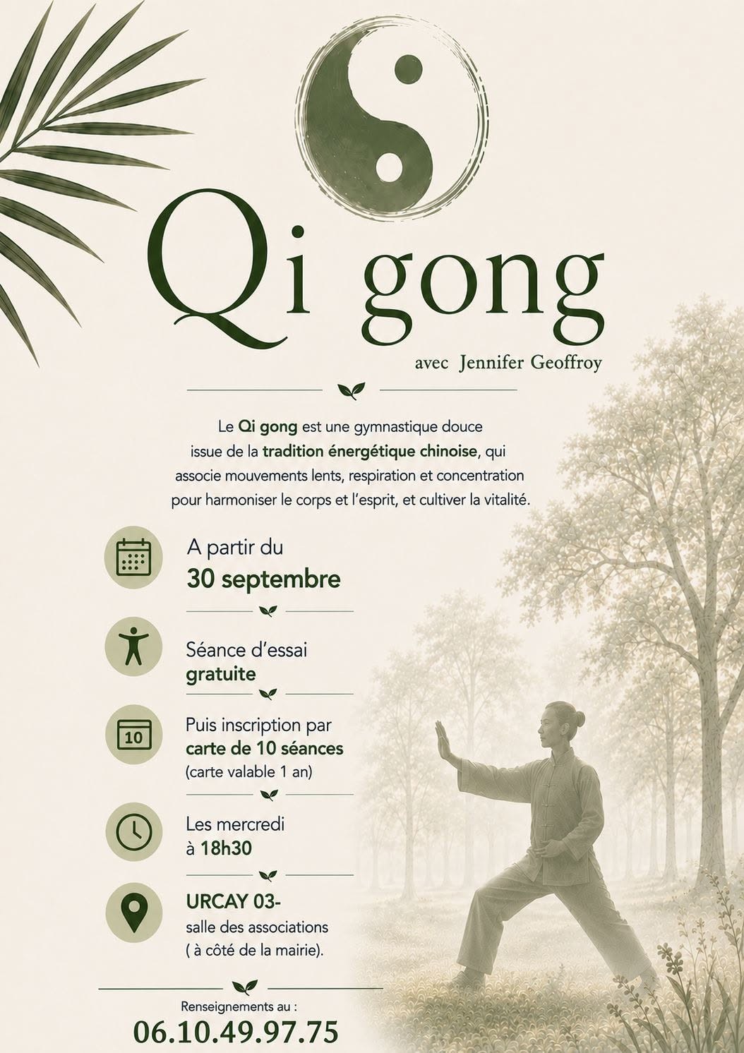 Séance de Qi Gong à Urçay